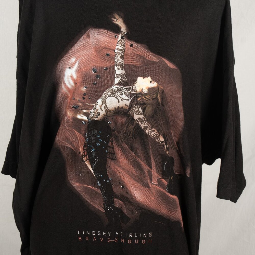 Lindsey Stirling Brave Enough Tour Concert T-Shirt Mens XXL Black